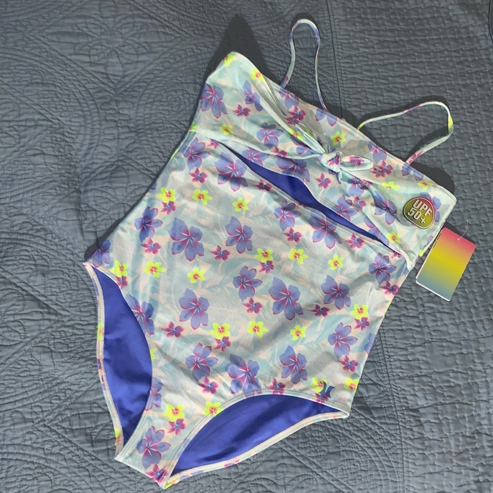 Hurley One-Piece Siwmsuit - UPF‎ 50+ (For Big Girls)XL (16)